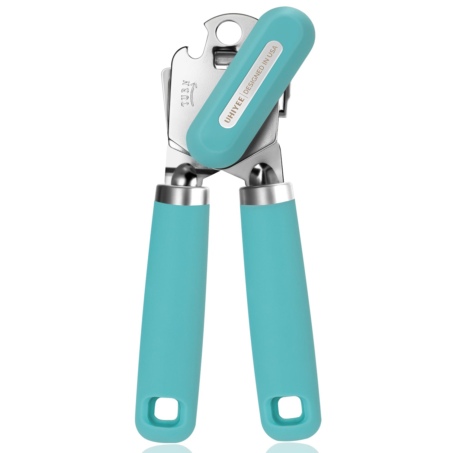 UHIYEE Handheld Can Opener Manual with Magnetic Lid Lifter