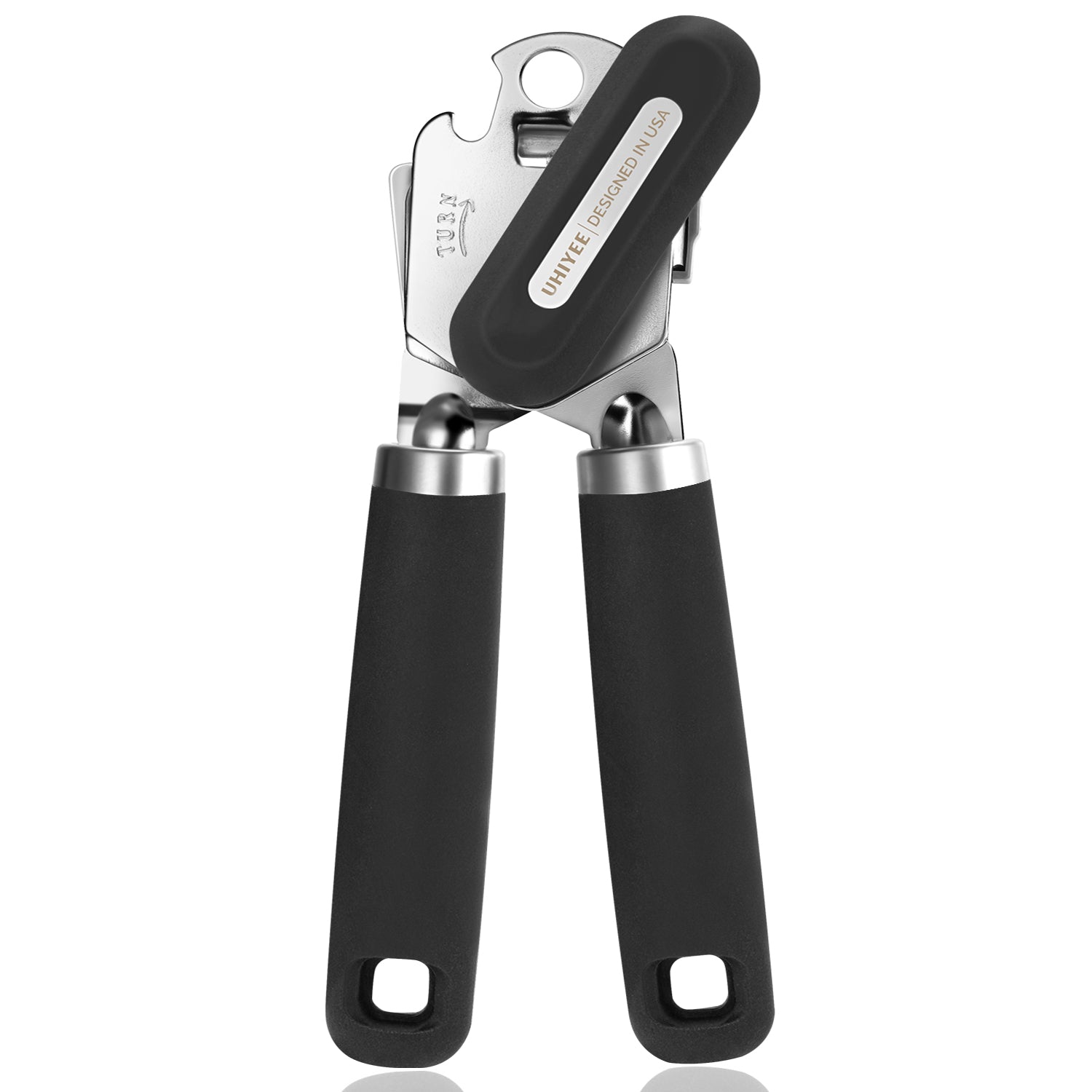 UHIYEE Handheld Can Opener Manual with Magnetic Lid Lifter