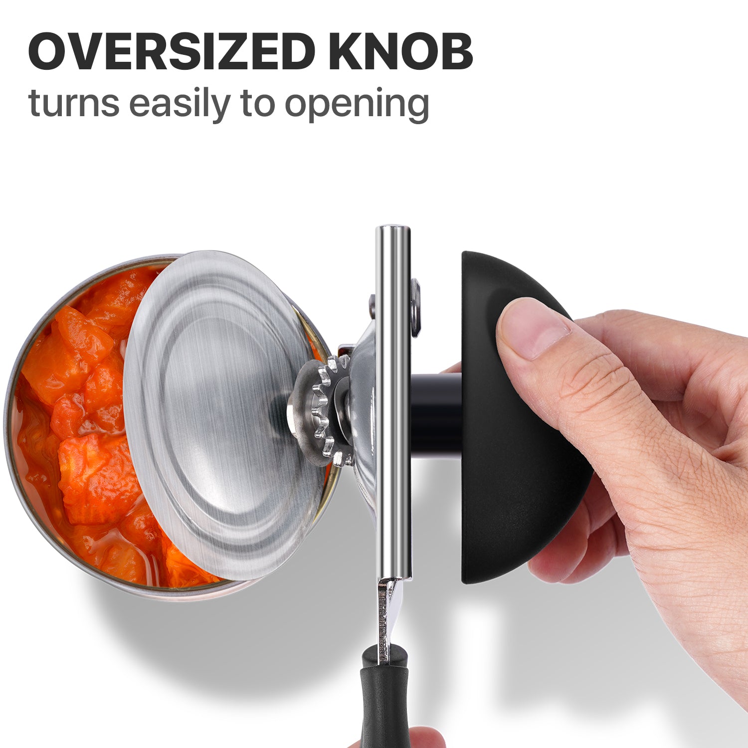 UHIYEE Solid Manual Heavy Duty Can Opener With Magnetic Lid Lifter