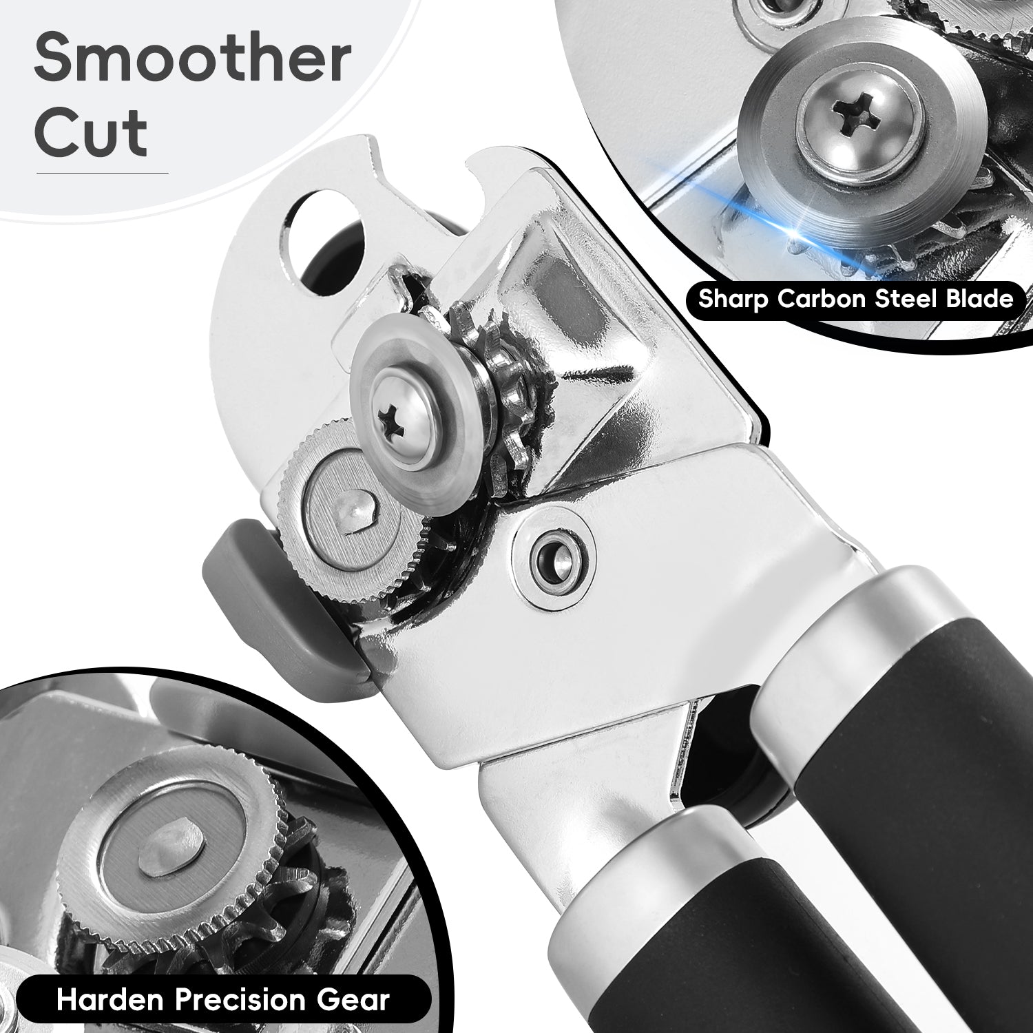 UHIYEE Handheld Can Opener Manual with Magnetic Lid Lifter